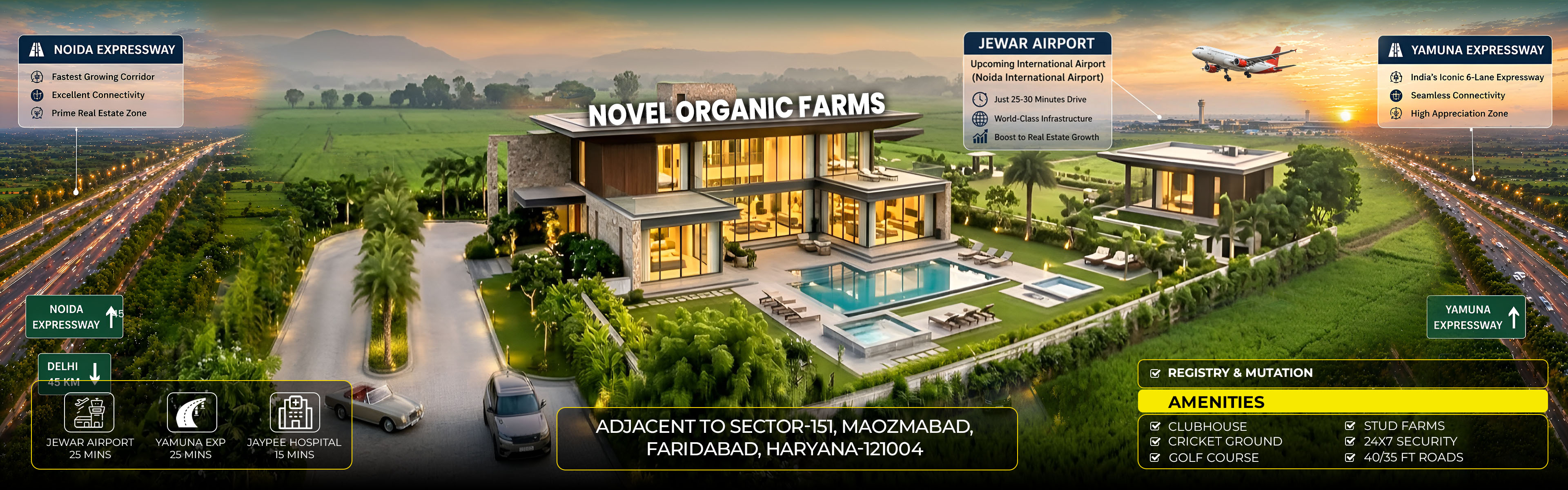 Novel organic farms- greenaria Buildtech pvt ltd